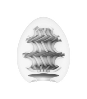 Мастурбатор нереалистичный Tenga Ring Egg Easy Beat, рельефный, со смазкой, 49 × 49 × 61 мм - No Taboo