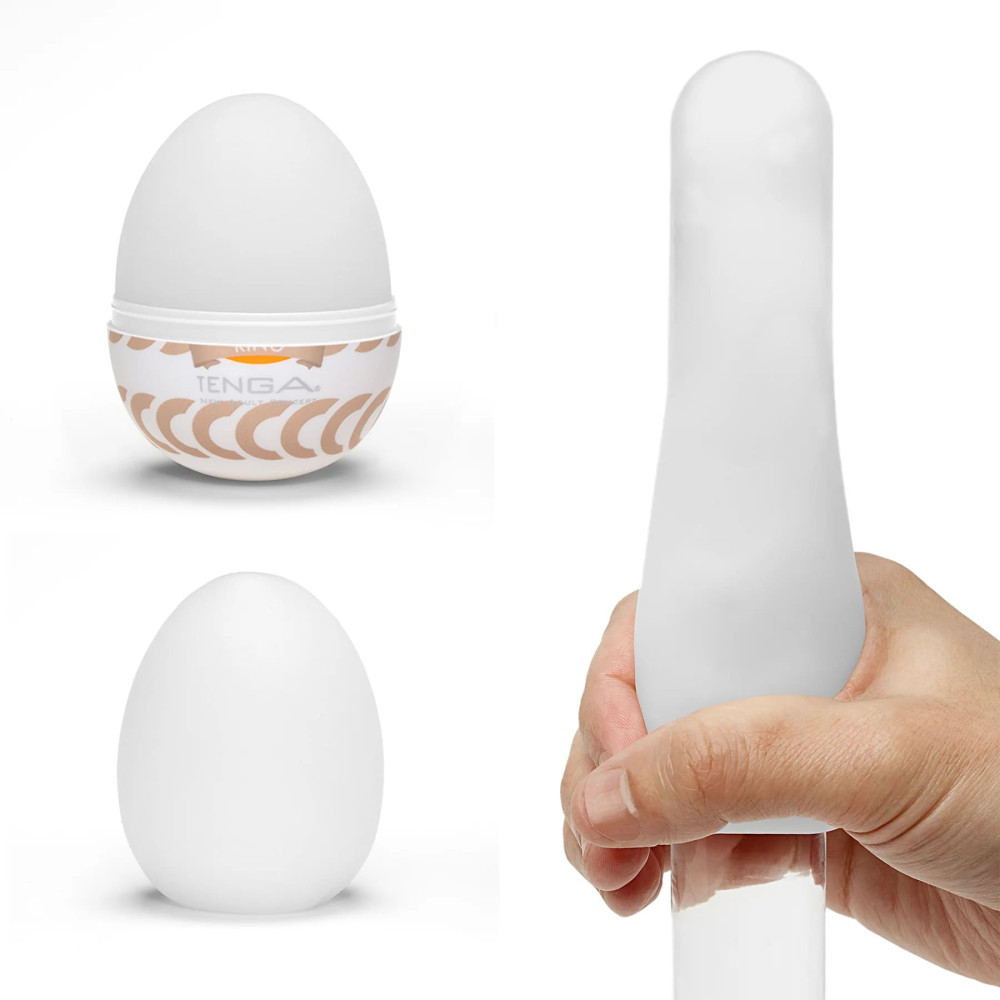 Мастурбатор нереалистичный Tenga Ring Egg Easy Beat, рельефный, со смазкой, 49 × 49 × 61 мм фото №3 — секс игрушки: Украина, NO TABOO