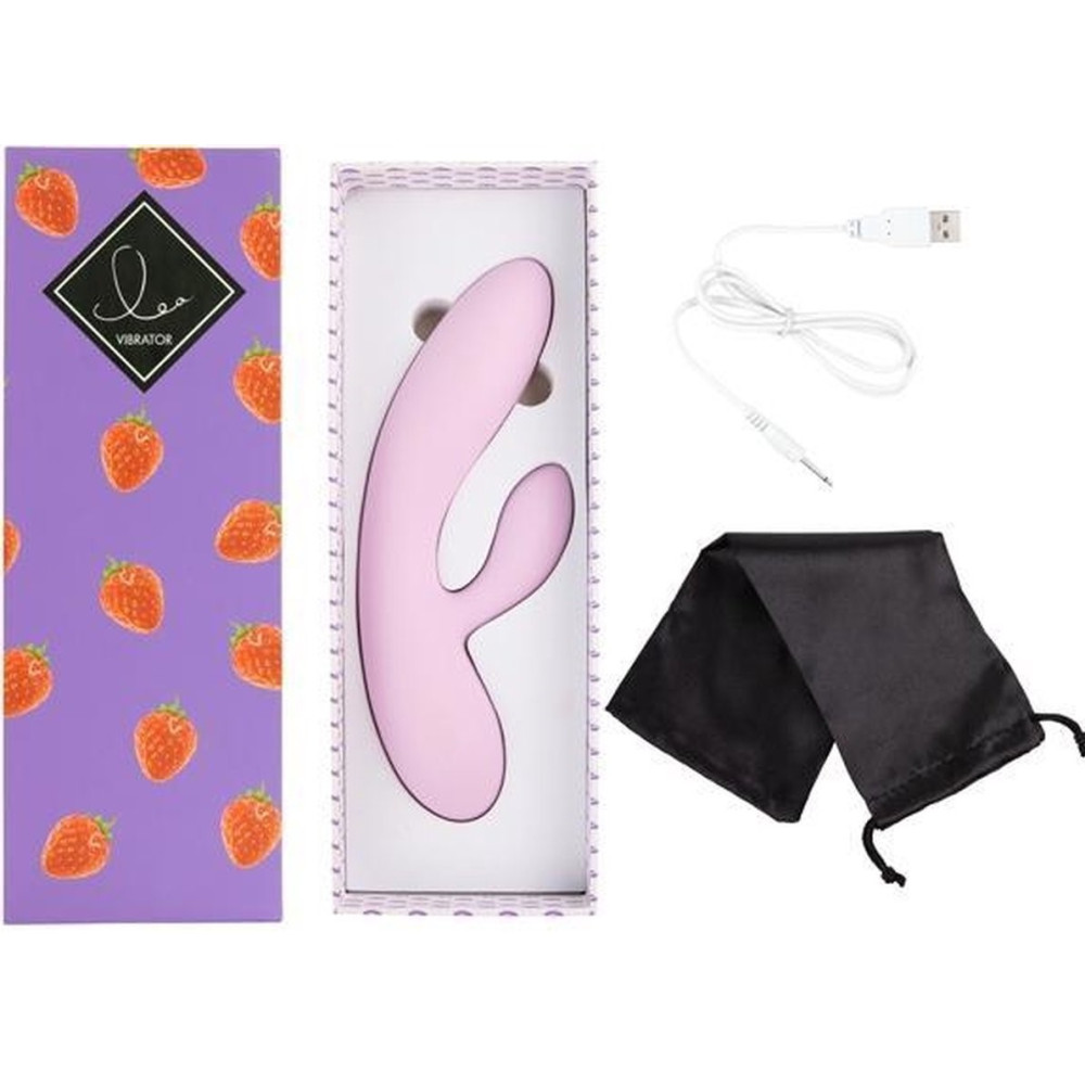 Вибратор-кролик FeelzToys Lea, розовый, 20 х 3.7 см фото №2 — секс игрушки: Украина, NO TABOO