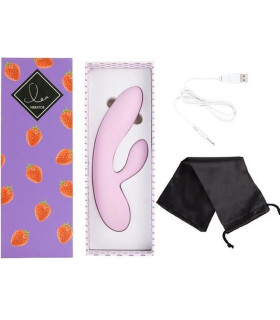 Вібратор-кролик FeelzToys Lea, рожевий, 20 х 3.7 см - No Taboo