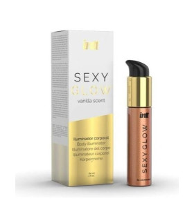 Крем-шиммер для тіла Intt Sexy Glow, 60 мл, з ароматом ванілі - No Taboo