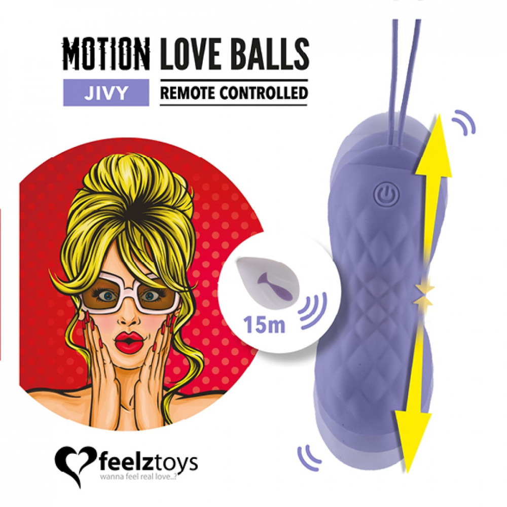 Виброяйцо с дистанционным пультом управления FeelzToys Jivy, фиолетовое, 8.3 х 3.2 см фото №4 — секс игрушки: Украина, NO TABOO