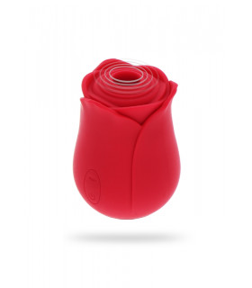 Вакуумный стимулятор клитора в виде розы Toy Joy Ravishing Rose, красный, 7.5 х 5.6 см - No Taboo