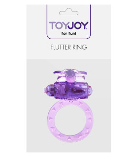 Эрекционное кольцо с вибрацией Toy Joy, фиолетовое, 4.5 см - No Taboo