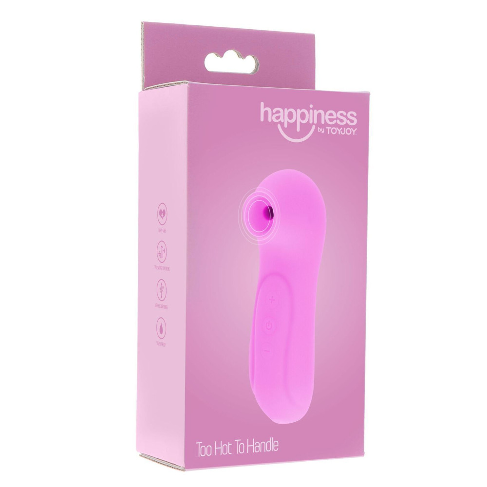 Вакуумный стимулятор клитора Toy Joy, силиконовый, розовый фото №2 — секс игрушки: Украина, NO TABOO