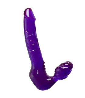 Безремневой страпон реалистичный Toy Joy, фиолетовый, 24 х 4 см - No Taboo