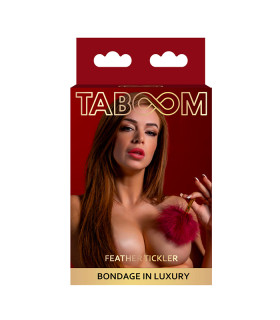 Тіклер на короткій ручці Taboom, червоно-золотий - No Taboo