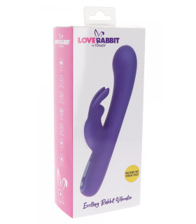 Вібратор-кролик Toy Joy, фіолетовий, 21.5 х 4 см - No Taboo