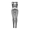 Сексуальный бодистокинг без рукавов One Size Daring Intimates, с открытой интимной зоной, черный, фото №6 — секс шоп Украина, NO TABOO