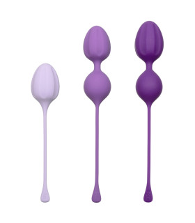Вагинальные шарики California Exotic, фиолетовые, 3 пары - No Taboo