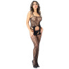Бодистокинг сексуальный One Size Daring Intimates, с открытой интимной зоной, кружевной, черный, фото №1 — секс шоп Украина, NO TABOO