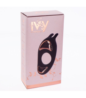 Эрекционное кольцо с вибрацией Toy Joy, черное, 10 х 4.8 см - No Taboo