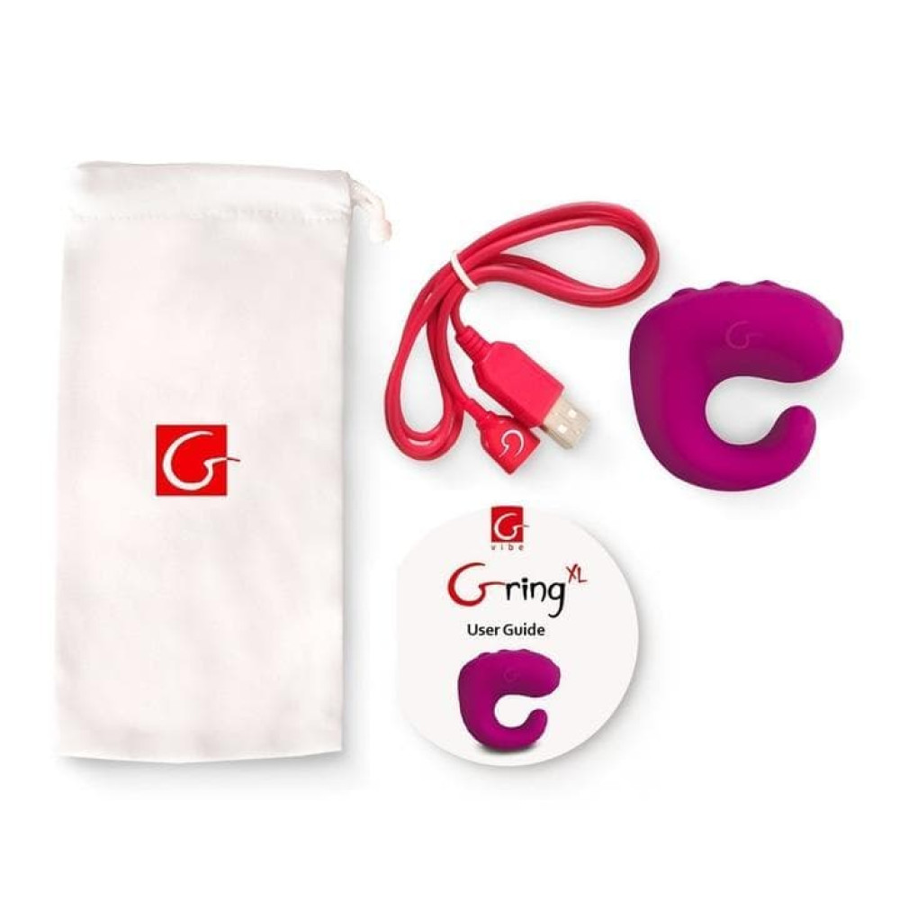 Вибратор на палец Gring XL от Gvibe, силиконовый, розовый фото №3 — секс игрушки: Украина, NO TABOO
