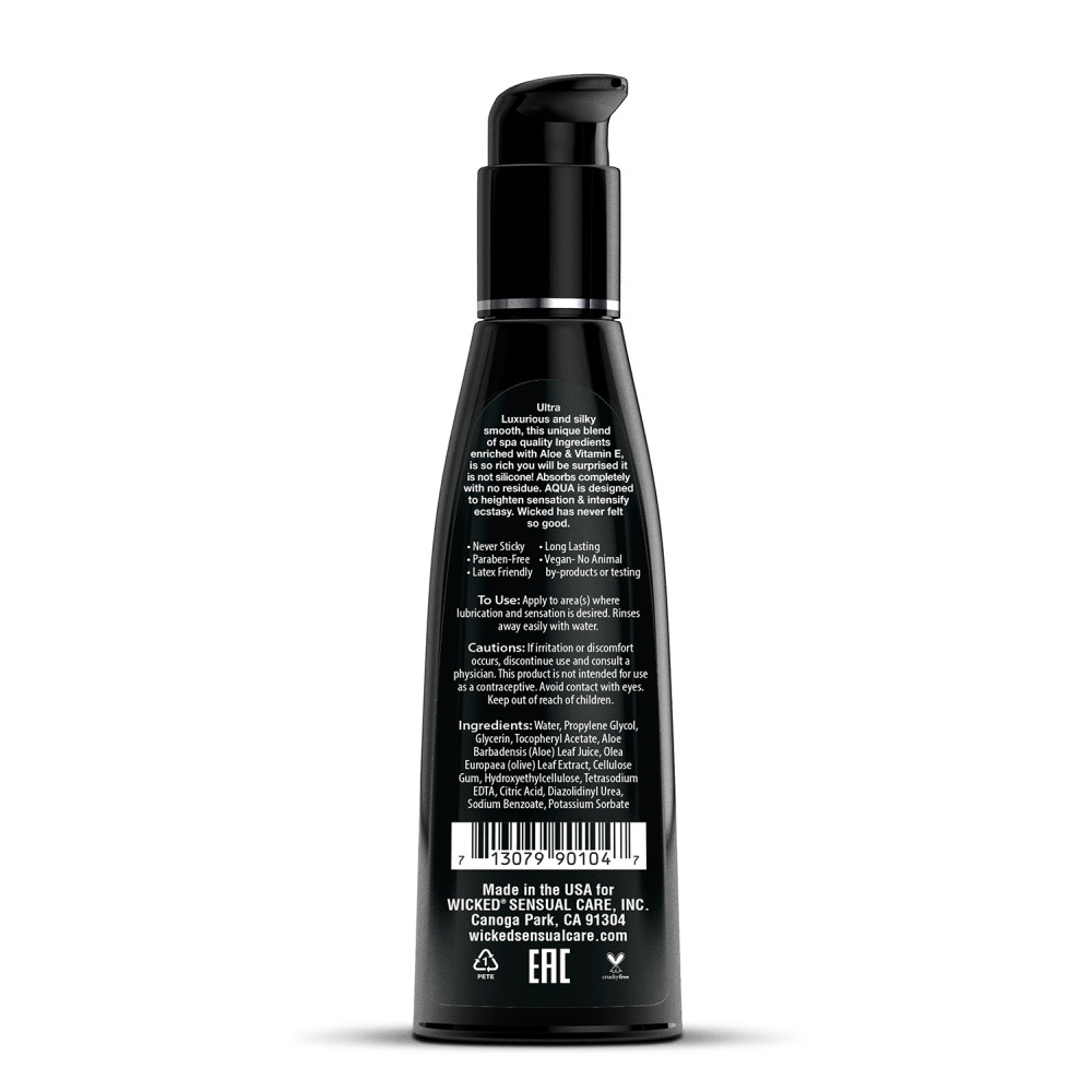 Лубрикант на водной основе Wicked Sensual Care нейтральный, 120 мл, фото №2 — секс шоп Украина, NO TABOO