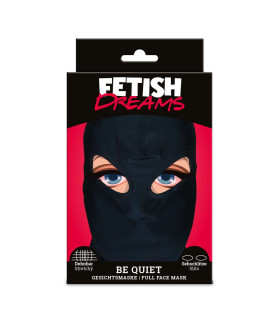 Маска з відкритими очима Be Quiet Fetish Dreams, чорна - No Taboo