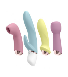 Набір вібраторів Satisfyer Marvelous Four різнокольоровий, 4 шт - No Taboo