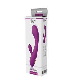 Вібратор-кролик Dream Toys Honey Buns, фіолетовий, 21.5 х 3.5 см - No Taboo