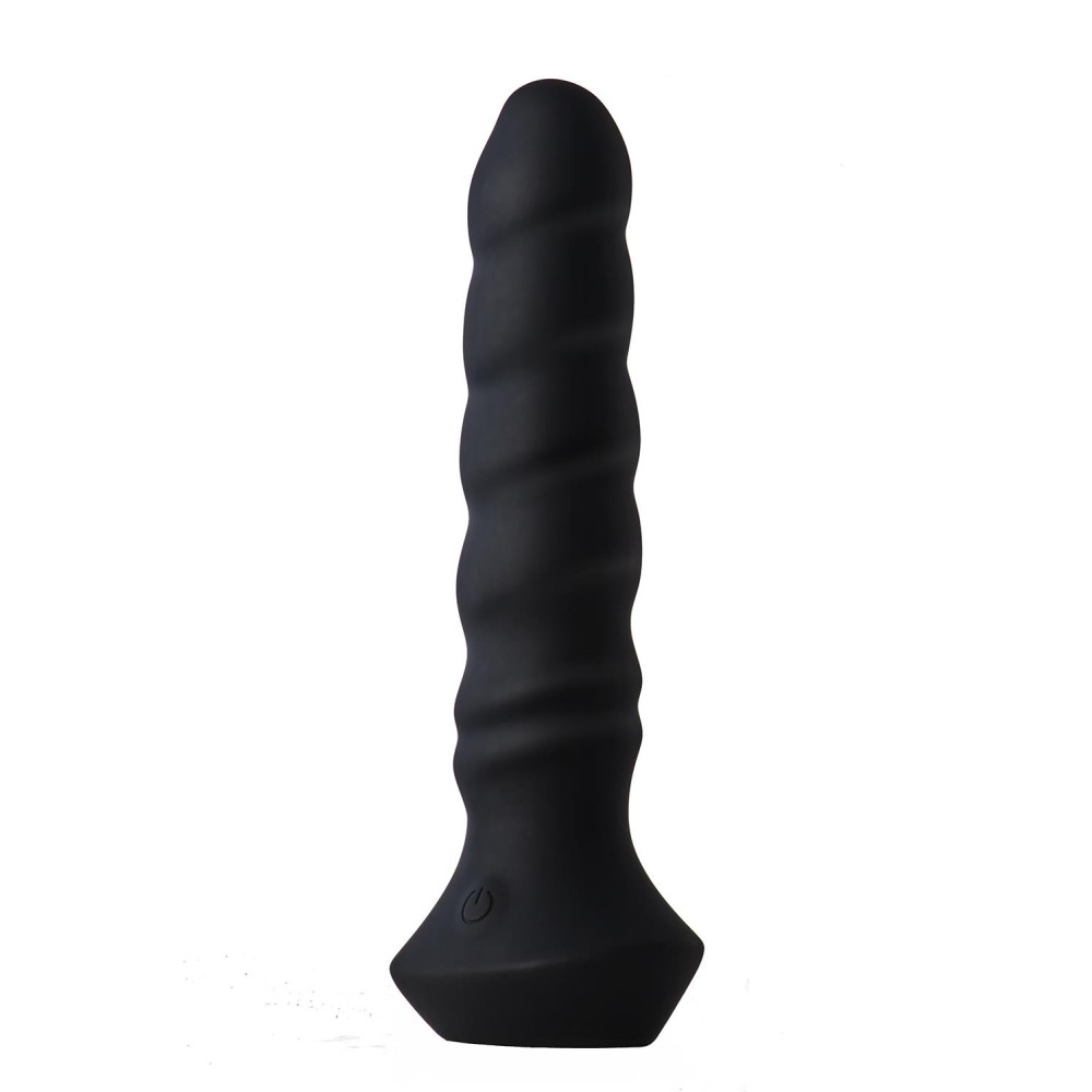 Анальный вибратор с ротацией Dream Toys Regina, черный, 18.2 х 3.5 см фото №0 — секс игрушки: Украина, NO TABOO