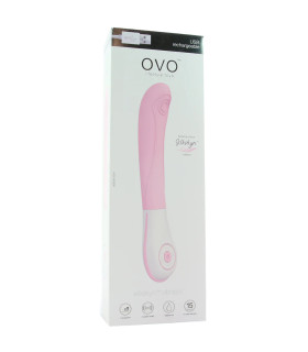 Вибратор для точки G OVO E8, розовый, 23 х 4 см - No Taboo