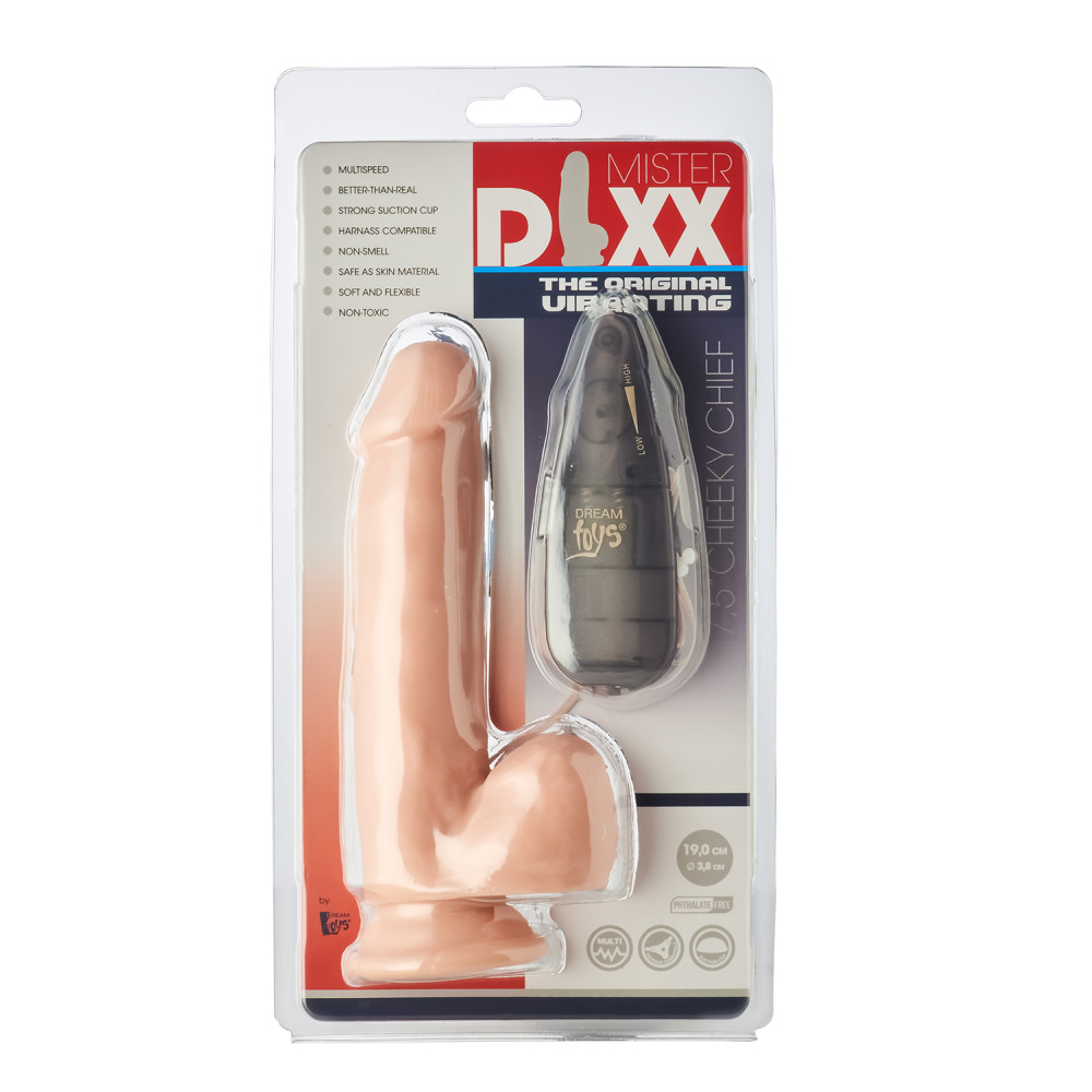 Вибратор реалистичный Dream Toys, на присоске, бежевый, 19 х 3.8 см фото №2 — секс игрушки: Украина, NO TABOO
