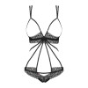 Эротичное боди Obsessive Liferia S/M, с открытой грудью, черное, фото №3 — секс шоп Украина, NO TABOO