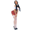 Сексуальный костюм школьницы One Size Naughty School Girl Leg Avenue, 3 предмета, фото №4 — секс шоп Украина, NO TABOO