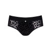 Трусы мужские сексуальные L/XL Azmeron Obsessive, с обнаженными ягодицами, черные, фото №3 — секс шоп Украина, NO TABOO