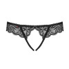 Трусики сексуальные с интимным вырезом L/XL Contica Obsessive, черные, фото №3 — секс шоп Украина, NO TABOO