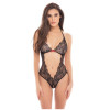 Боди эротичное с интимным вырезом S/M Delicate Darling Rene Rofe, черное, фото №1 — секс шоп Украина, NO TABOO