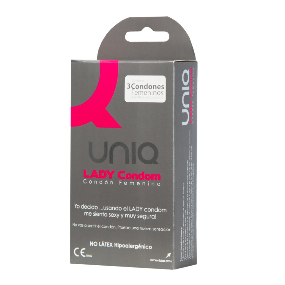 Гумки жіночі безлатексні Uniq Lady, 3 шт., фото №0 — секс шоп Україна, NO TABOO