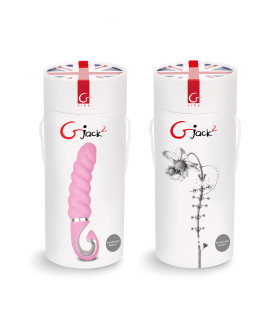 Вибратор рельефный Gjack² Gvibe, киберкокожа, розовый, 22 х 3.7 см - No Taboo