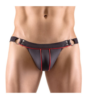 Трусы мужские сексуальные L/XL Svenjoyment, с открытыми ягодицами, черные - No Taboo