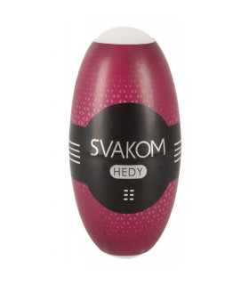 Мастурбатор нереалистичный Svakom Hedy, рельефный, белый, 8.3 х 1.5 см - No Taboo