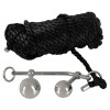 Бондажная веревка с пробками You2Toys, черная, 10 м, фото №1 — секс шоп Украина, NO TABOO