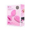 Анальная пробка с кристаллом S/M b-Vibe, с вибрацией, силиконовая, розовая, 7.6 х 3.7 см фото №3 — секс игрушки: Украина, NO TABOO