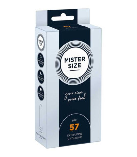 Презервативы из натурального латекса Mister Size 57 мм, 10 штук - No Taboo