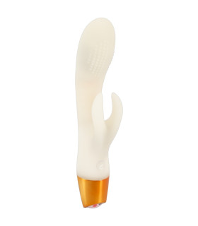 Вибратор-кролик You2Toys, светится в темноте, белый, 19.5 х 3.7 см - No Taboo