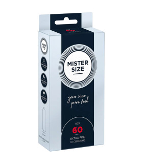 Презервативы из натурального латекса Mister Size 60 мм, 10 штуки - No Taboo
