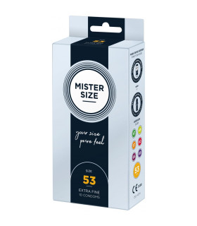 Гумки з натурального латексу Mister Size 53 мм, 10 штук - No Taboo