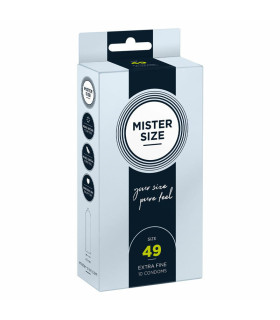 Гумки з натурального латексу Mister Size 49 мм, 10 штук - No Taboo