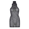 Платье сексуальное с блестками One Size Shimmer Leg Avenue, серебряное, фото №3 — секс шоп Украина, NO TABOO