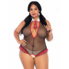 Наряд школьницы для ролевых игр XL/XXL Teachers Pet Leg Avenue, красно-черный, фото №1 — секс шоп Украина, NO TABOO