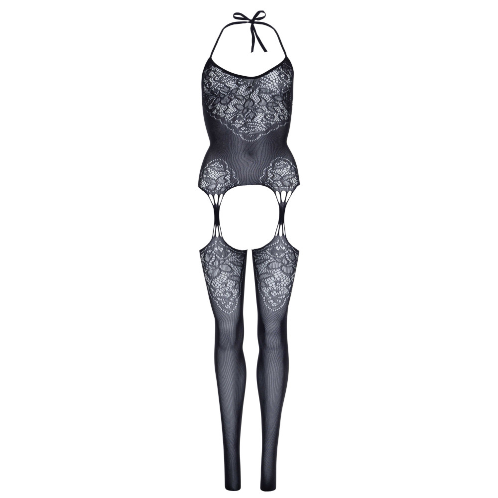 Бодистокинг сексуальный One Size Pure Obsession Leg Avenue, с узорами, черный, фото №3 — секс шоп Украина, NO TABOO