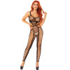 Бодистокинг сексуальный One Size Wicked Ways Leg Avenue, с вырезами, черный, фото №3 — секс шоп Украина, NO TABOO