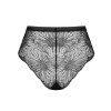 Трусики сексуальные M/L Obsessive Mibelia, кружевные, черные, фото №4 — секс шоп Украина, NO TABOO