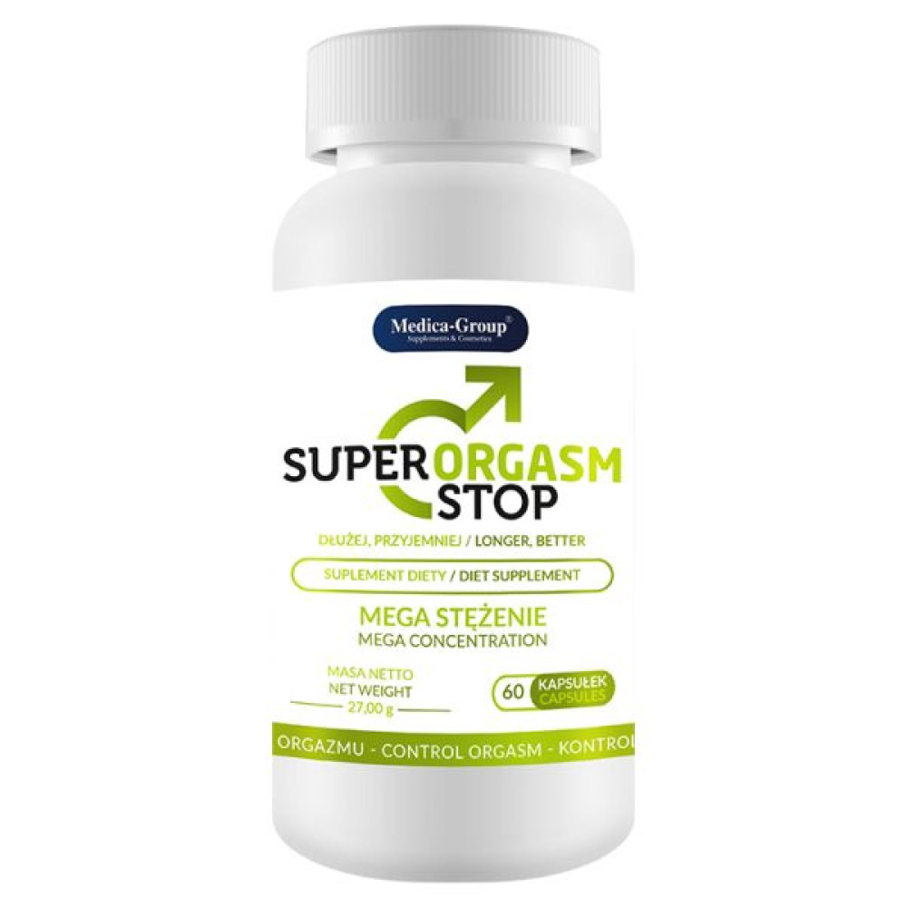 Биологически активная добавка для продления полового акта Medica Super Orgasm Stop, 60 капсул, фото №0 — секс шоп Украина, NO TABOO