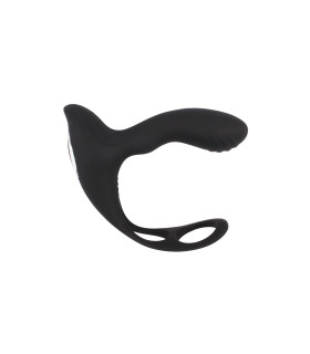 Массажер простаты с вибрацией Chisa Black Mont, с пультом, черный, 13.8 х 3.3 см - No Taboo