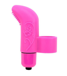 Вибратор на палец Chisa MisSweet Finger Vibe рельефный, розовый, 7,4 × 4,1 см - No Taboo