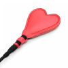 Стек в форме сердечка Crop heart red, черный с красным, 66 см, фото №2 — секс шоп Украина, NO TABOO