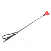 Стек в форме сердечка Crop heart red, черный с красным, 66 см, фото №1 — секс шоп Украина, NO TABOO